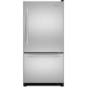 KitchenAid Architect II KBRS22KWMS 21.9 cu. ft. Bottom-Freezer Refrigerator, SpillClean Glass Shelves, FreshSeal Humidity-Controlled Crispers, Max Cool, Digital Controls, Monochromatic Stainless Steel, Right Hand Door Swing
