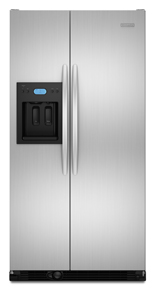 KitchenAid Architect II KSCS23FVSS 23.1 cu. ft. Counter-Depth Side by Side Refrigerator, ExtendFresh System, External Ice/Water Dispenser, In-Door-Ice, Wine/Can Rack, LCD Digital Controls, Stainless Steel
