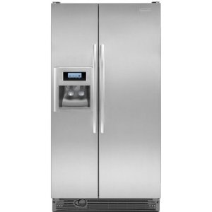KitchenAid Architect II KSRG25FVMS 25.3 cu. ft. Side by Side Refrigerator, Humidity Controlled Crisper, External Ice/Water Dispenser, In-Door-Ice, FreshChill Temperature Management, Monochromatic Stainless Steel