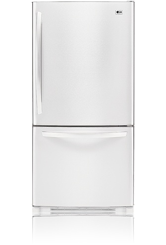 LG LBC22520SW 22.4 cu. ft. Bottom Freezer Refrigerator, Ice Maker, Smooth White