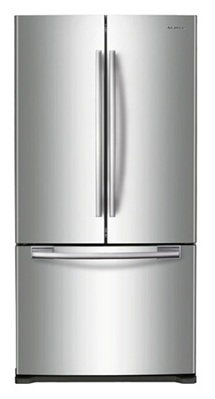 Samsung RF197ACRS 17.8 cu. ft. Counter-Depth French Door Refrigerator, 3 Adjustable Glass Shelves, Humidity Controlled Crispers, Ice Maker, LED Lighting, Internal Digital Display