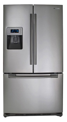 Samsung RF26XAEPN 26 cu. ft. French Door Refrigerator, 5 Spill Proof Glass Shelves, Power Freeze/Power Cool, Cool Tight Door, Premium External Water/Ice Dispenser, Digital Display