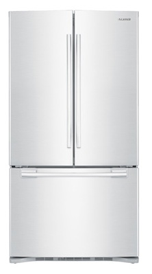 Samsung RFG293HAWP 29 cu. ft. French Door Refrigerator, 5 Spill Proof Glass Shelves, Power Freeze/Cool, Cool Select Pantry w/ Temp. Control, Wine Rack, Internal Ice Dispenser