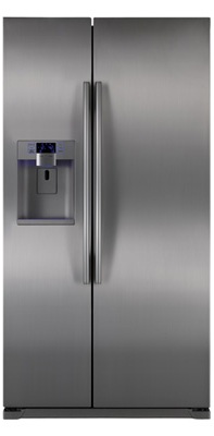 Samsung RSG257AAPN 24.1 cu. ft. Counter-Depth Side by Side Refrigerator, Twin Cooling Plus, Power Freeze/Cool Options, External Ice/Water Dispenser, In-Door Ice Maker, LED Lighting, Wine Rack