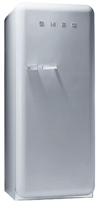 Smeg FAB28UX 9.22 cu. ft. 50's Style Refrigerator, Antibacterial Interior, Ice Compartment, Adjustable Glass Shelves