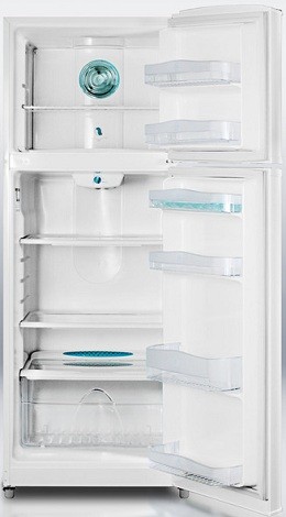 Summit FF1410W 12.5 cu. ft. Counter-Depth Top-Freezer Refrigerator, Adjustable Glass Shelves, Adjustable Door Storage, Adjustable Thermostat