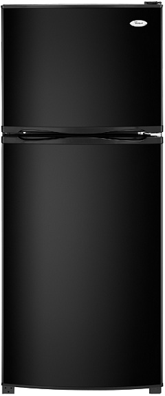 Whirlpool ET0MSRXTB 9.7 cu. ft. Top-Freezer Refrigerator, 2 Glass Shelves, Clear Humidity-Controlled Crisper, Reversible Door Swing