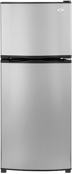 Whirlpool ET0MSRXTD 9.7 cu. ft. Top-Freezer Refrigerator, 2 Glass Shelves, Clear Humidity-Controlled Crisper, Reversible Door Swing