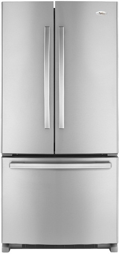 Whirlpool Gold GX2FHDXVY 22 cu. ft. French Door Refrigerator, 4 Adjustable SpillProof Shelves, Humidity-Controlled Crispers, Factory Installed IceMaker