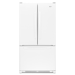 Amana AFF2534FEW 24.8 cu. ft. Refrigerator with Glass Shelves, Humidity-Controlled Crispers and Freezer Baskets