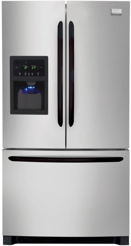 Frigidaire Gallery FGHB2844LM 27.8 cu. ft. French Door Refrigerator, 2 Clear Full-Width Humidity Crispers, External Ice/Water Dispenser, Self-Closing Pull-Out Freezer Drawer