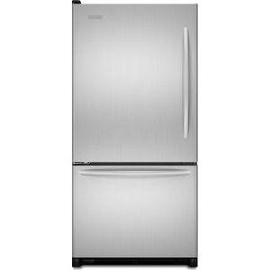 KitchenAid Architect II KBLS22KWMS 21.9 cu. ft. Bottom-Freezer Refrigerator, SpillClean Glass Shelves, FreshSeal Humidity-Controlled Crispers, Max Cool, Digital Controls, Monochromatic Stainless Steel, Left Hand Door Swing