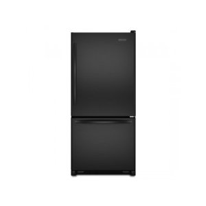KitchenAid KBRS19KTBL Architect Series II 18.5 cu. ft. Freestanding Bottom Freezer Refrigerator, Black