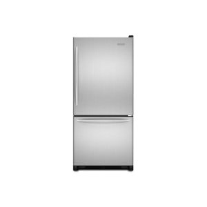 KitchenAid KBRS19KTMS Architect Series II 18.5 cu. ft. Freestanding Bottom Freezer Refrigerator, Stainless Steel, Right