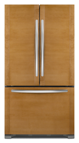 KitchenAid KFCO22EVBL Architect Series II 21.8 cu ft Counter Depth French Door Refrigerator, Panels