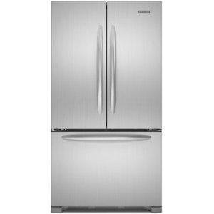 KitchenAid KFCS22EVMS Architect Series II 21.8 cu ft Counter Depth French Door Refrigerator, Stainless steel