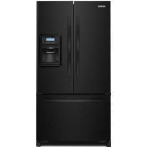 KitchenAid KFIS20XVBL Architect Series II 19.9 cu ft Counter Depth French Door Refrigerator, External Ice and Water Dispenser, Black