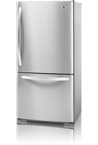 LG LBC22520ST 22.4 cu. ft. Bottom Freezer Refrigerator, Ice Maker, Stainless Steel