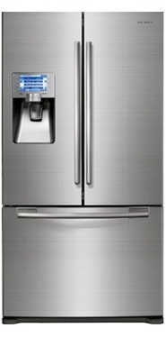 Samsung RFG299AARS 28.5 cu. ft. French-Door Refrigerator, 5 Glass Shelves, Spill Proof, Twin Cooling Plus, CoolSelect Pantry, Power Freeze/Cool Options, External Ice/Water Dispenser, 7